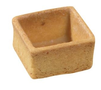 Fonds de tartelettes carres sucres 3,3cm crt 240pce FOUR A IDEES