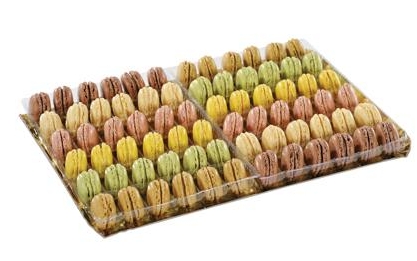 Macarons mini assortis 9g plt 12pce x6  FOUR A IDEES