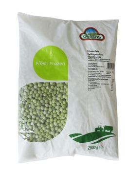 Petits pois fins sac 2,5Kg x2 GREENS