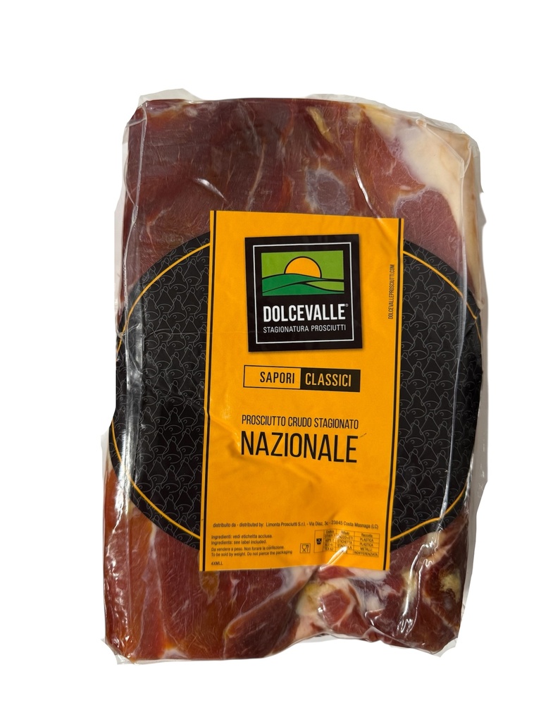 Jambon cru 1/2 Mattonella Nazionale s/couenne env 2,5Kg DOLCEVALLE