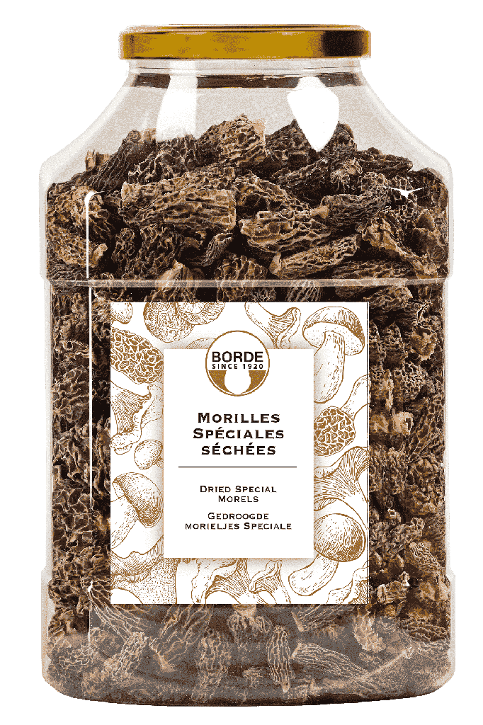 Morilles special premium sechees 3-5cm s/tige sac 400g BORDE