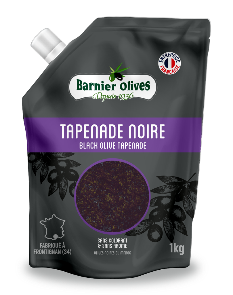 Tapenade d'olives noires pch 1Kg BARNIER