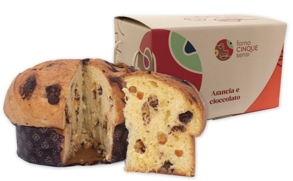 Panettone orange et chocolat pce 500g CINQUE SENSI 
