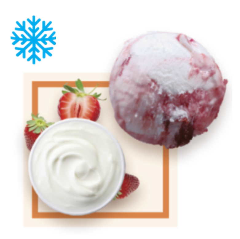 Glace bulgare fraise bac 2,5L GLACE DES ALPES