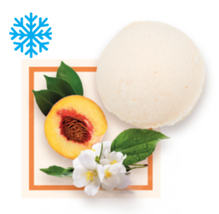 Sorbet peche blanche jasmin bac 2,5L GLACE DES ALPES