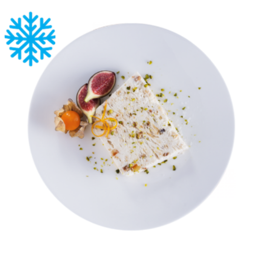 [50337] Nougat glace buche 1,6L GLACE DES ALPES