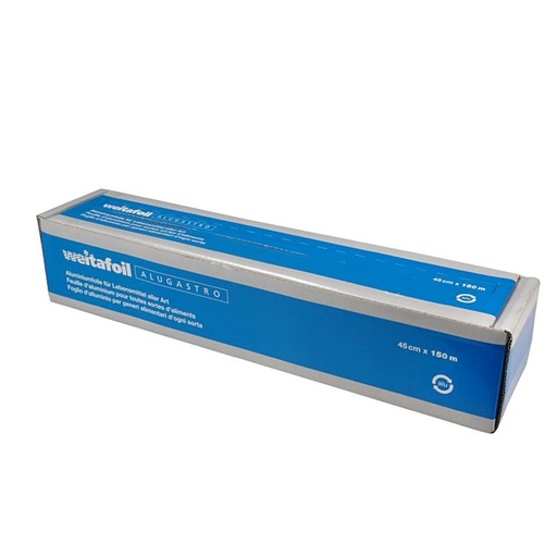 [20043] Film aluminium Gastro a/bte 45cmx150m 12my rlx WEITAFRESH