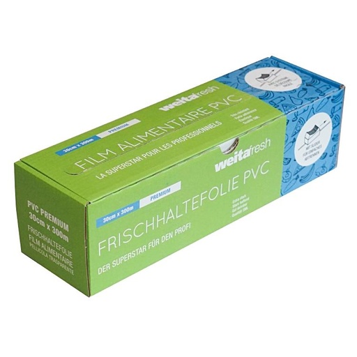 [20058] Film alimentaire PVC a/bte 30cmx300m 9,5my rlx WEITAFRESH