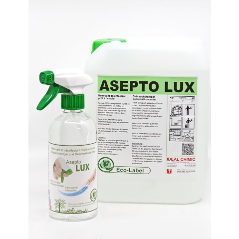 [20002] ASEPTO LUX nettoyant desinfectant surface ECO bid 5L IDEAL CHIMIC