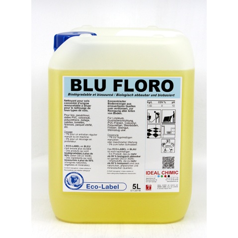 [20005] Nettoyant sol Blu Floro ECO bid 5L IDEAL CHIMIC