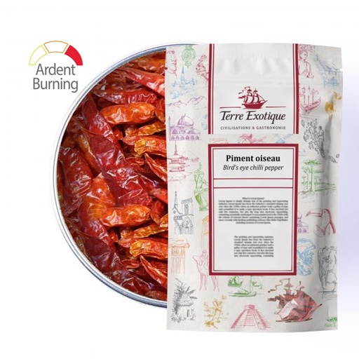 [30176] Piment oiseau / pili pili sac 250g TERRE EXOTIQUE