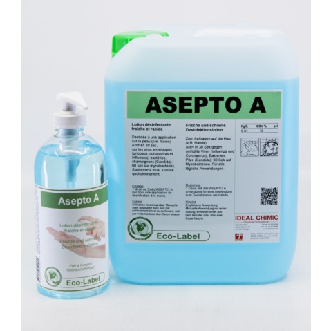 [20015] Desinfectant mains Asepto A ECO bid 5L IDEAL CHIMIC