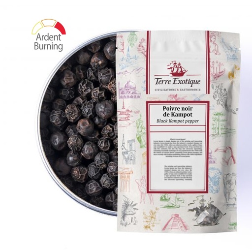 [30206] Poivre noir de Kampot IGP sac 250g TERRE EXOTIQUE