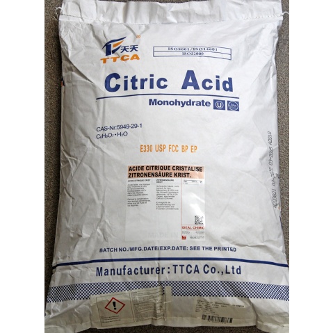 [20018] Acide citrique cristaux sac 25Kg IDEAL CHIMIC