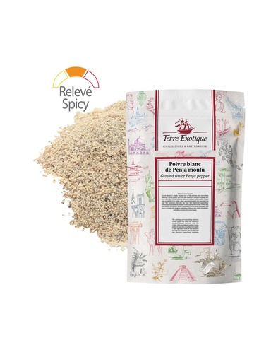 [30209] Poivre blanc moulu sac 1Kg TERRE EXOTIQUE 