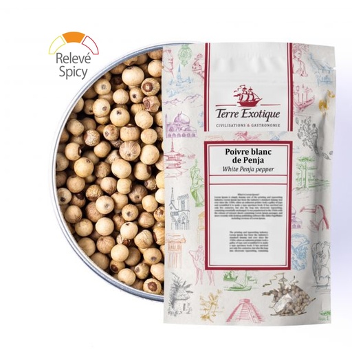 [30213] Poivre blanc de Penja IgP sac 250g TERRE EXOTIQUE 