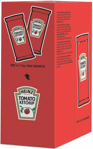 [30100] Ketchup sachets col 10mL x200 HEINZ
