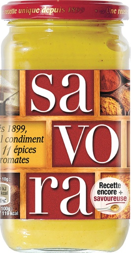 [30102] Moutarde Savora bcl 385g AMORA