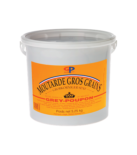 [30014] Moutarde gros grains sea 5,25Kg 5/1 GREY-POUPON