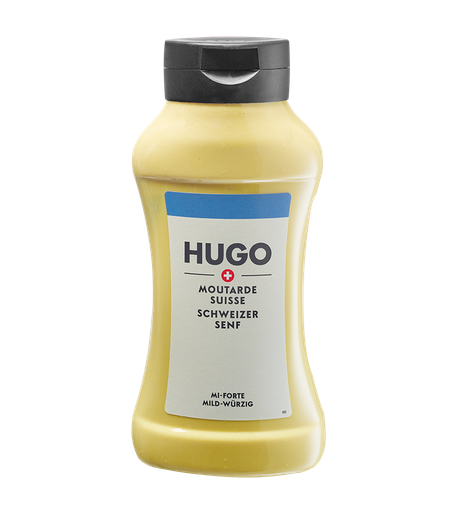 [30026] Moutarde suisse mi-forte sqz btl 510g HUGO