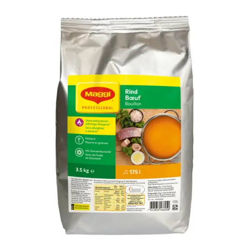 [30112] Bouillon de boeuf sans allergenes sac 3,5Kg MAGGI