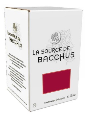 [10001] Vin rouge UE 11% vol bib 10L LA SOURCE DE BACCHUS