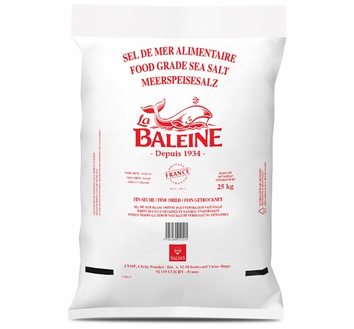 [30457] Gros sel sac 25Kg LA BALEINE