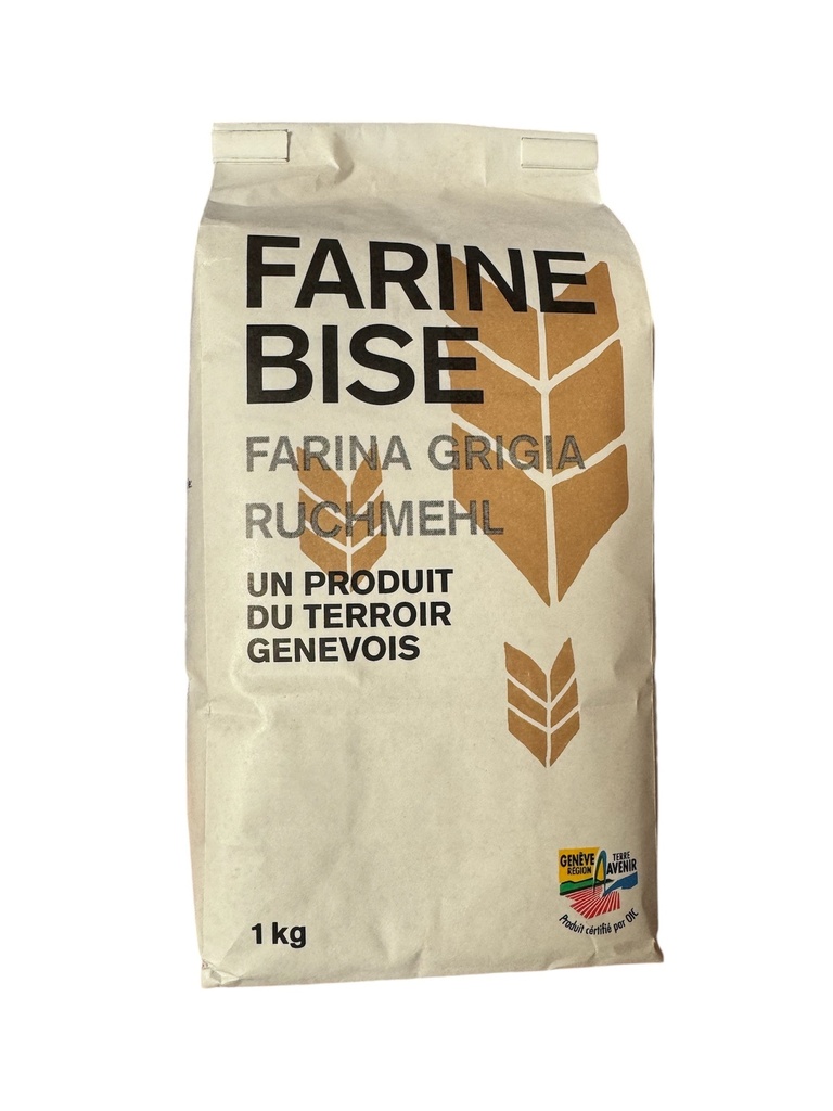 Farine Bise GRTA sac 1Kg x10 MOULIN DE LA PALLANTERIE