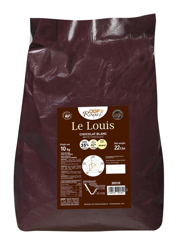 [30315] Couverture chocolat blanc 35% Le Louis sac 10Kg DGF ROYAL