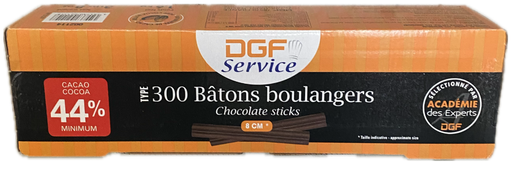 Batons de chocolat 40% bte 1,6Kg CEMOI