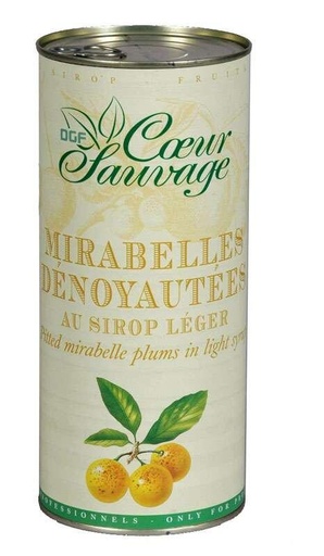 [30375] Mirabelles au sirop s/noyau bte 1,8Kg 2/1 DGF COEUR SAUVAGE