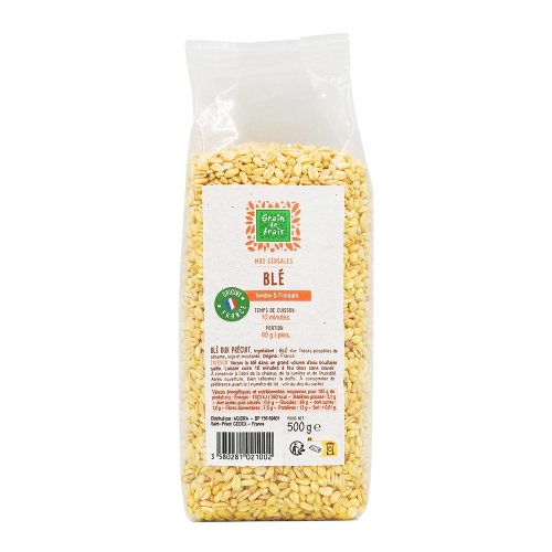Ble dur precuit sac 500g GRAIN DE FRAIS