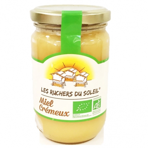 [30639] Miel toutes fleurs cremeux bio bcl 375g LES RUCHERS DU SOLEIL