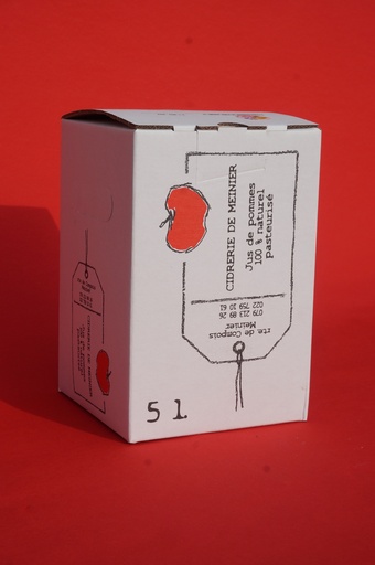 [10051] Jus de pomme GRTA bib 5L CIDRERIE DE MEINIER
