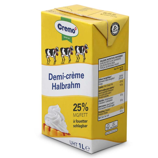 [40083] Demi creme 25% brq 1L CREMO
