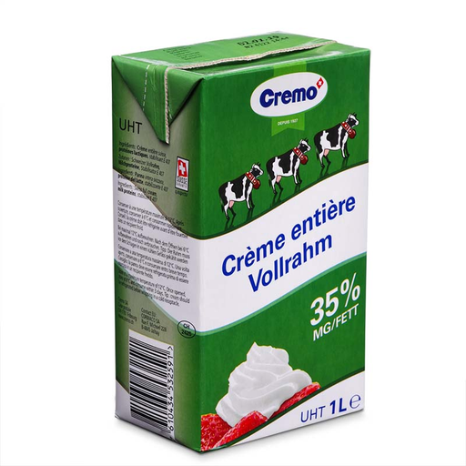 [40084] Creme entiere 35% verte brq 1L CREMO