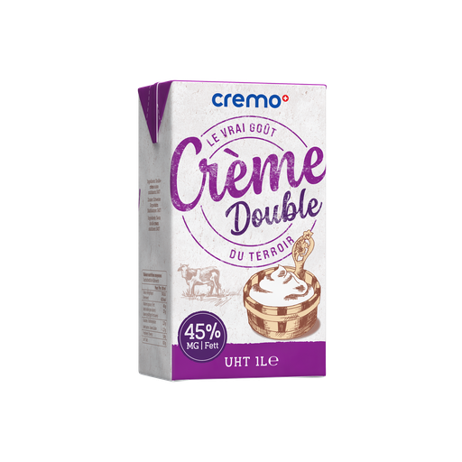 [40086] Creme double de gruyere 45% brq 1L CREMO