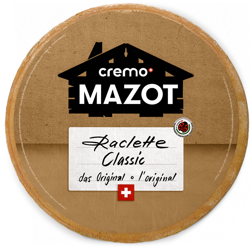 Raclette Mazot meule entiere env 6Kg CREMO