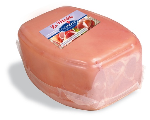 [40103] Jambon cuit arriere a/couenne env 6,4Kg DEL MAITRE