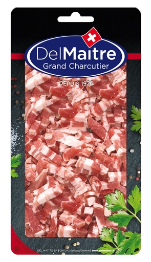 [40112] Lardons fumes crus bqt env 400g DEL MAITRE