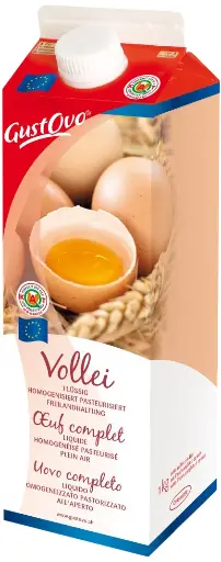 [40121] Oeufs complets liquide EU brq 1Kg GUSTOVO