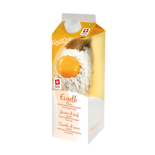 [40122] Jaunes d'oeufs liquide Suisse brq 1Kg GUSTOVO