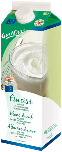 [40128] Blancs d'oeufs liquide EU brq 1Kg GUSTOVO