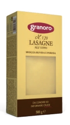 [30719] Feuilles de lasagne aux oeufs n120 pqt 500g GRANORO