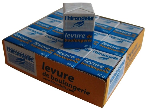 [40142] Levure fraiche cube 42g x12 HIRONDELLE