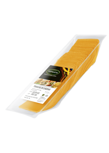[40144] Cheddar rouge tranche 33% MG bqt 1Kg TIPPAGRAL