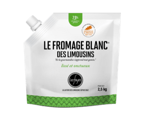 [40149] Fromage blanc 40% MG pch 2,5Kg LAITERIE LES FAYES