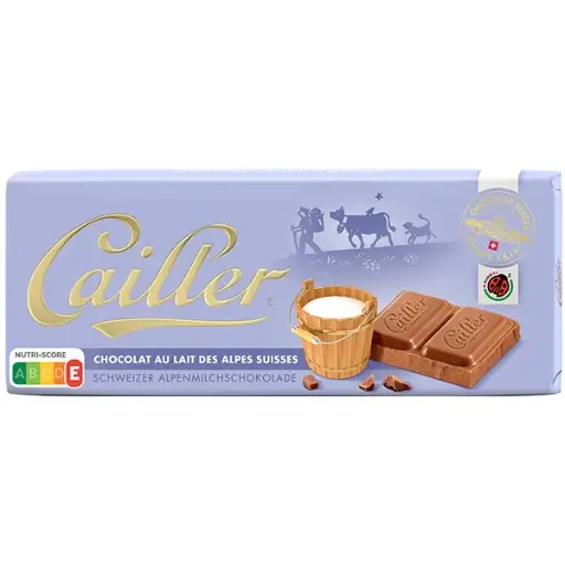 [30832] Tablettes de chocolat au lait crt 100g x20 CAILLER
