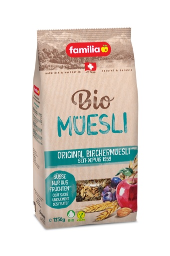 [30786] Melange de cereales / Birchermuesli bio sac 1,25Kg FAMILIA