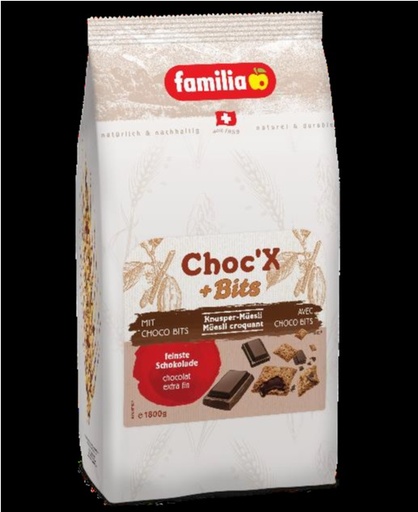 [30799] Melange de cereales / Muesli fourre au chocolat sac 1,8Kg FAMILIA